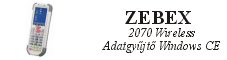 Zebex 2070 wireless adatgyjt